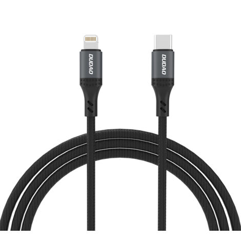 Cable trenzado USB-C L3CL Lightning de 30 W y 2 m, color negro