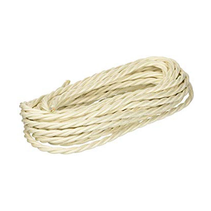 Fanton - câble soie tressé 3X1,50 écheveau 10 mètres ivoire 93828-10