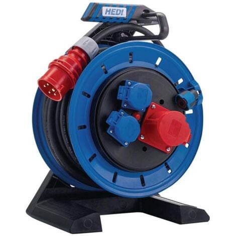 HEDI Câble triphasé Gen 7 Champion 30m H07RN-F 5x2,5mm² 290mm 2 Prises de protection mâles