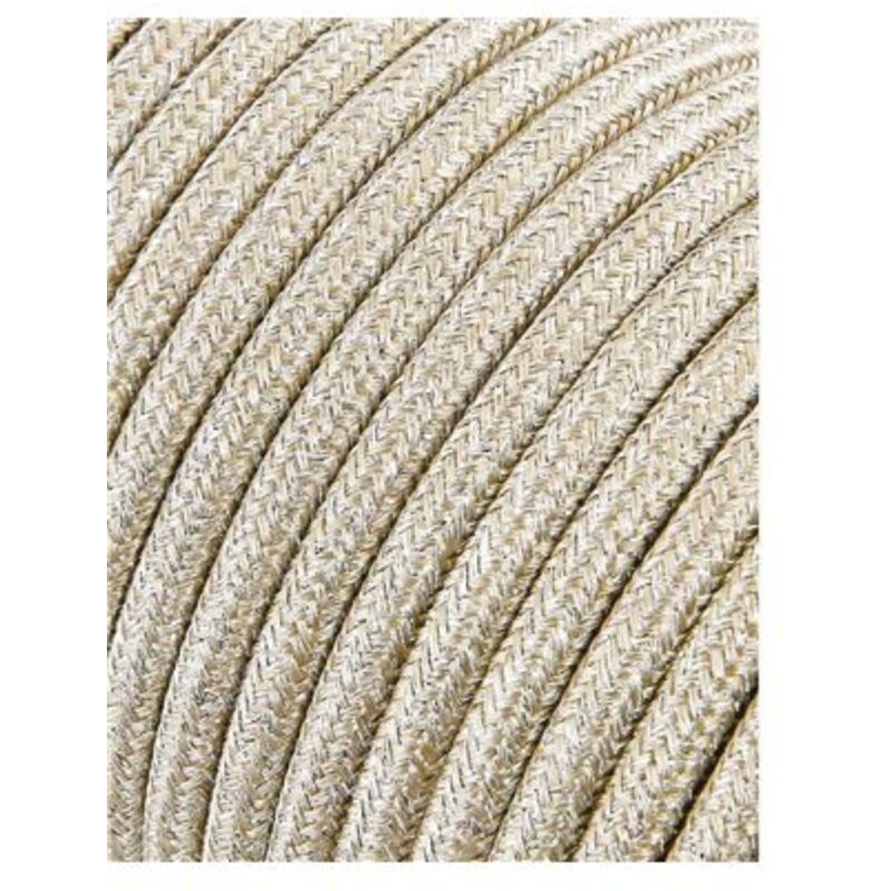 EDM - Câble Cordon Tubulaire 2x0,75mm C15 Beige 25m