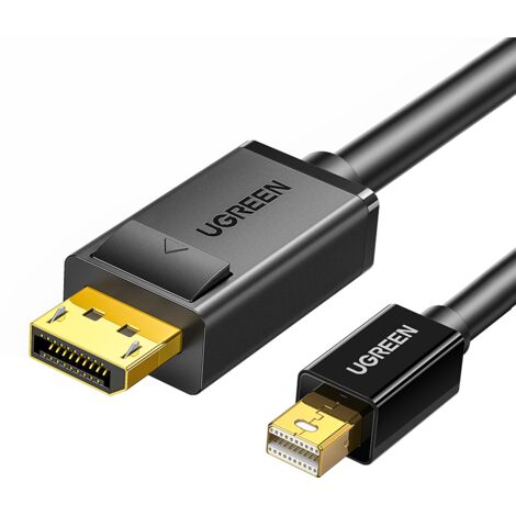 Cable Ugreen Mini DisplayPort a DisplayPort, 1,5 m - Negro