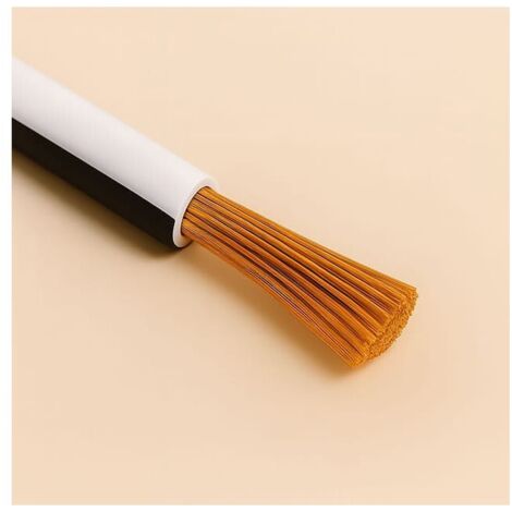 Câble unipolaire FLRY-B ISO 6722 Classe B 0,35 mmq blanc/noir