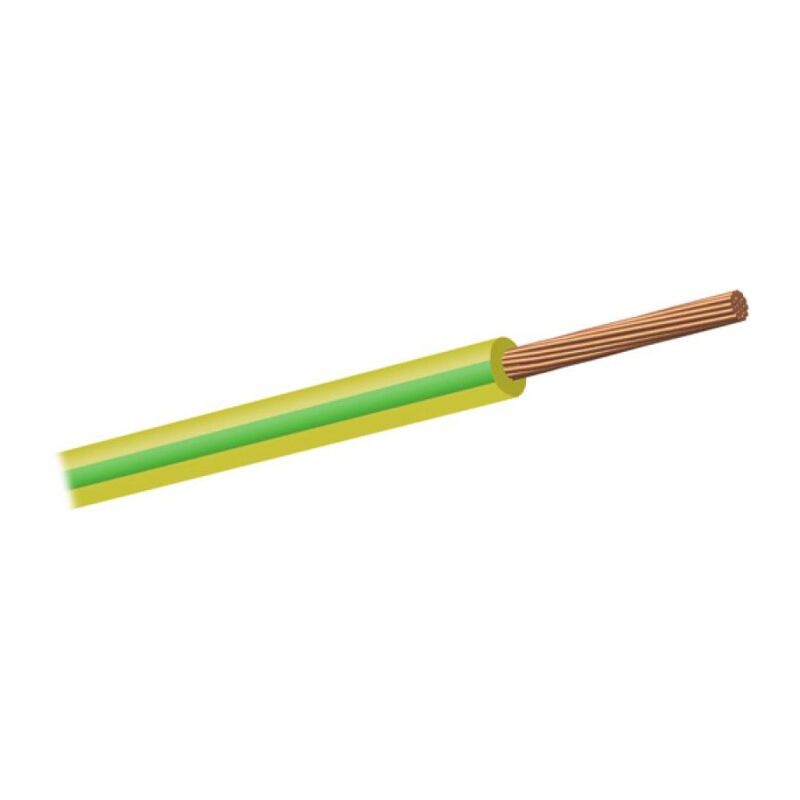 

Cable unipolar FG/19 CEI 20-22 amarillo/verde sección 2,5 mmq