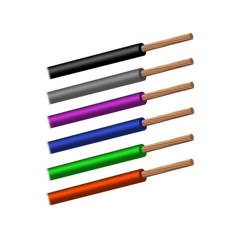 

Errebi Group - Cable Unipolar FLRY-B ISO 6722 Clase B Sec. 0,35 mmq negro