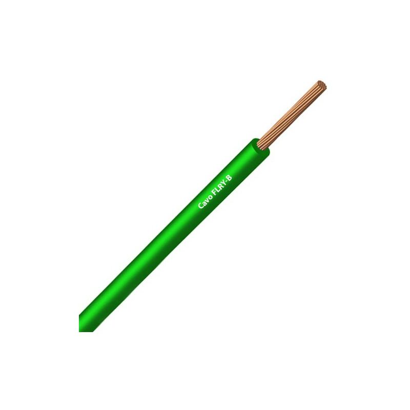 

Cable Unipolar FLRY-B ISO 6722 Clase B Sec. 0,75 mmq Verde