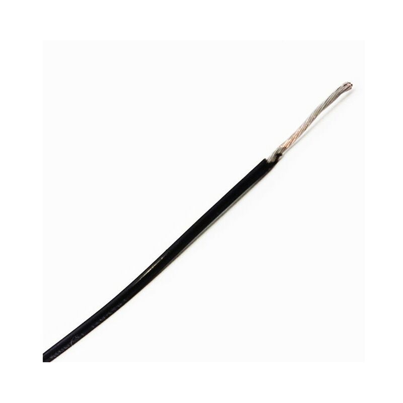 

Cable unipolar FEP sección 0,50 mmq doble aislamiento Negro