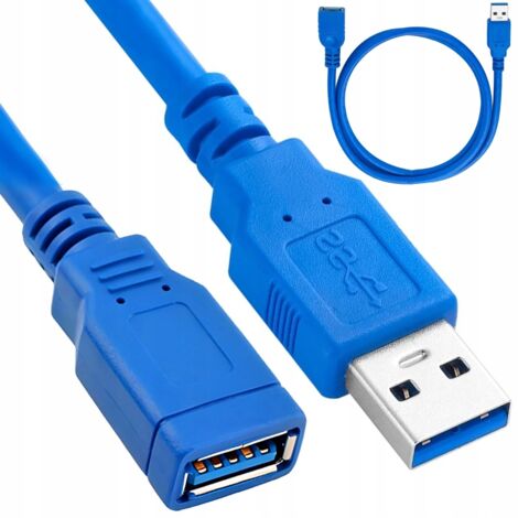 CABLE USB 1.5 M AZUL (300) GABA