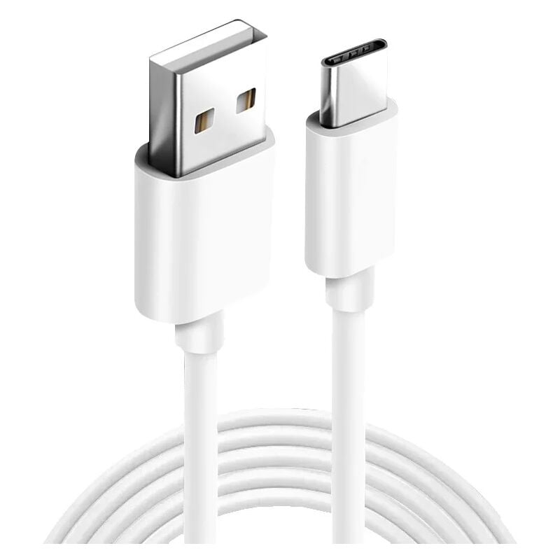 

Cable USB 2.0 3A Tipo C macho - Tipo A macho 1 M Blanco