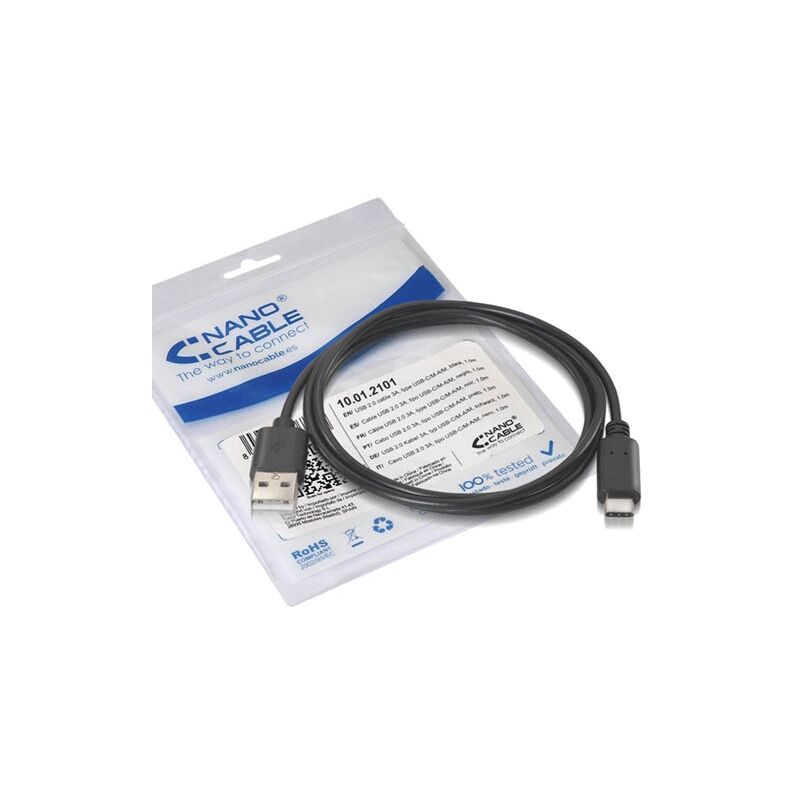 

Cable USB 2.0 A A USB-C 1m