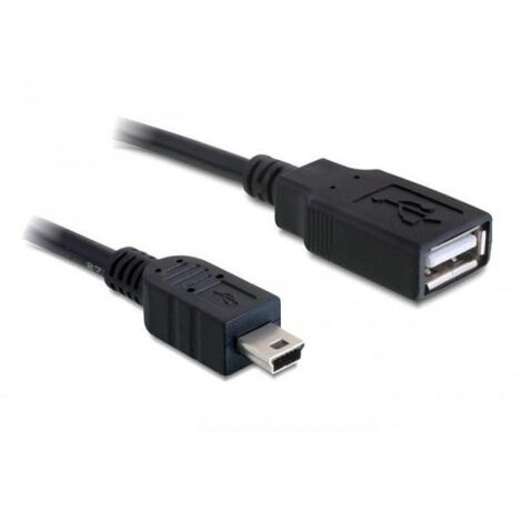 Cable USB 2.0 A H  mini USB M 0.5m