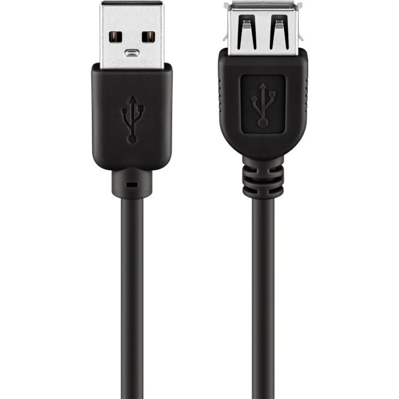 

Cable USB 2.0 A Macho A Hembra Prolongador 0,6m
