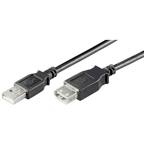 Cable USB 2.0 A Macho A Hembra Prolongador 0,6m