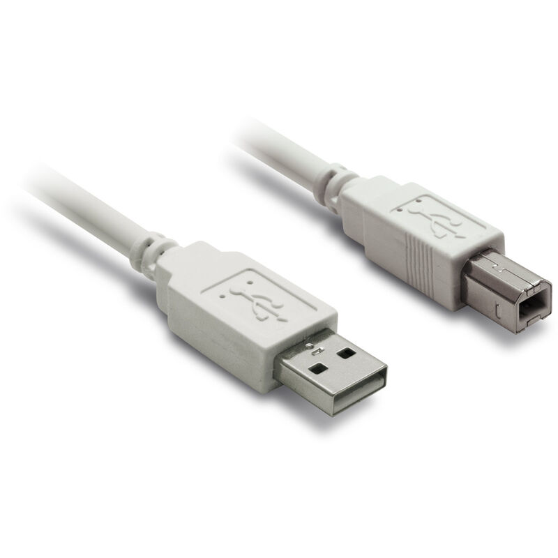 

495210 - Cable USB 2.0 A macho / B macho - 1,80mt, blanco - Metronic