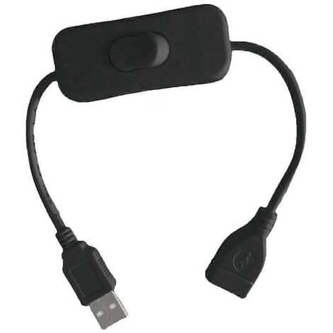 Câble USB 2.0 avec Interrupteur pour Charge et Transfert de Données