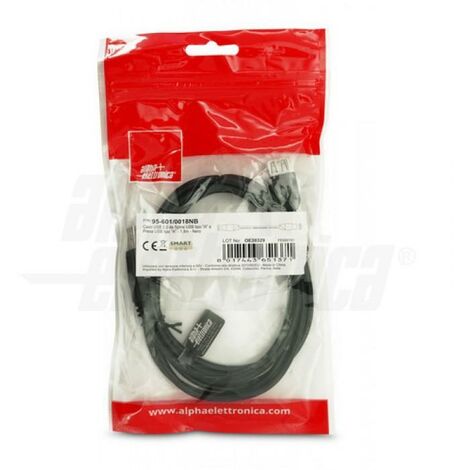 Cable usb 2.0 de alpha electronics de tipo de enchufe usb