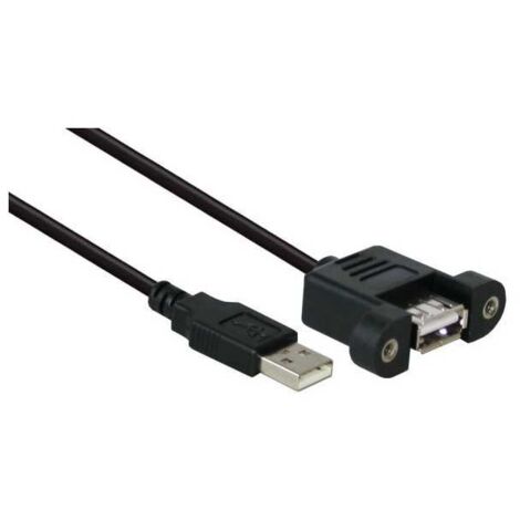 Câble USB 2.0 de panneau Type A male / B femelle - 0,5 m