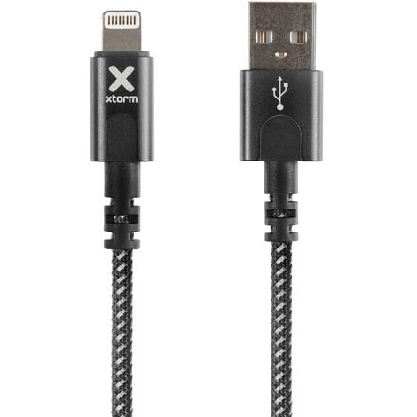 Myway cable USB-Lightning/Tipo C/Micro usb 2.1A 1m negro
