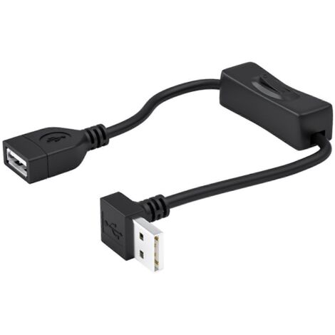 Câble USB 2.0 Mâle vers Femelle avec Interrupteur Marche/Arrêt - Extension 200 cm