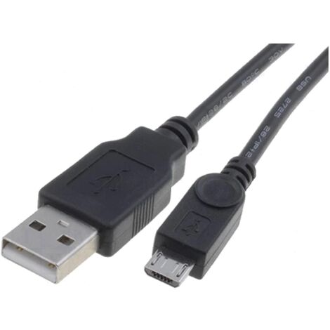 Cable USB 2.0 Type A Male vers Micro USB Male 0.1m Contact Or