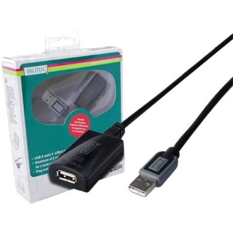 Cable USB 2.0 USB A femelle vers USB A male 10m