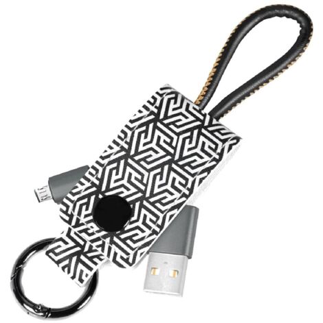 Cable USB 2.0 USB A male USB B micro prise male 0.22m - Noir
