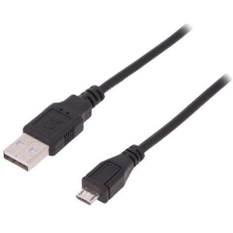 Cable- USB 2.0- USB A prise.USB B micro prise- nickele- 1.8m