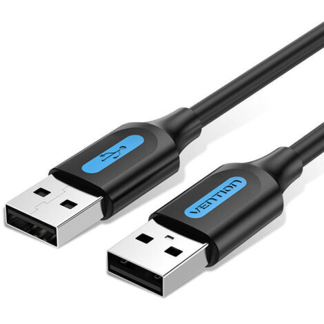 Cable USB 2.0 Vention COJBF/ USB Macho - USB Macho/ 480Mbps/ 1m/ Negro
