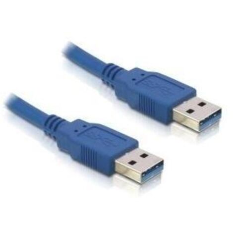 Cable USB 3.0 a tipo A Macho/Macho 5 mts Azul