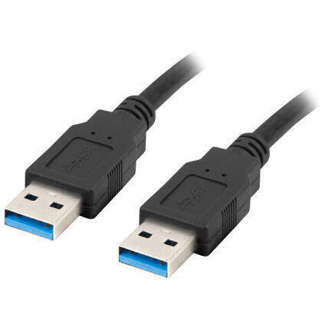 CABLE USB 3.0 LANBERG MACHO/MACHO 0.5M NEGRO