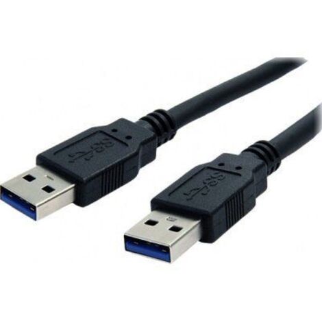 Cable USB 3.0 Nanocable 10.01.1002-BK/ USB Macho - USB Macho/ 2m/ Negro