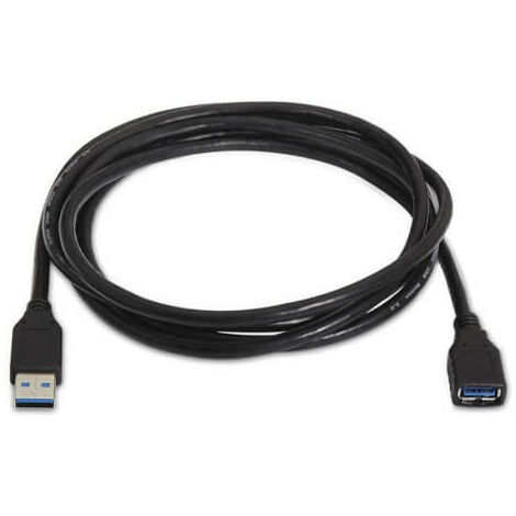 Nanocable - Câble de rallonge USB 3.0 1m connexion a/m-a/h - couleur noir