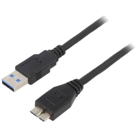 Cable- USB 3.0- USB A prise.USB B micro prise- nickele- 1.8m
