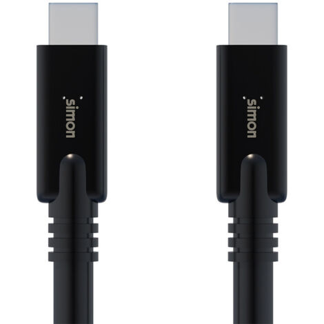 Cable USB 3.1 C - USB C Negro 1M Simon