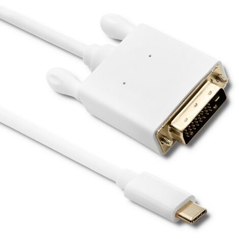 Cable USB 3.1 Tipo C Macho/DVI Macho Qoltec  4K  Modo Alternativo  2 m
