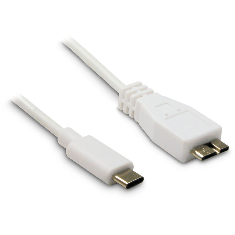 

495288 - Cable USB 3.1 Tipo C macho / Micro B macho - 1mt, blanco - Metronic