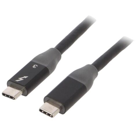 Cable- USB 3.1- USB C prise.de deux cotes- nickele- 1.5m- noir