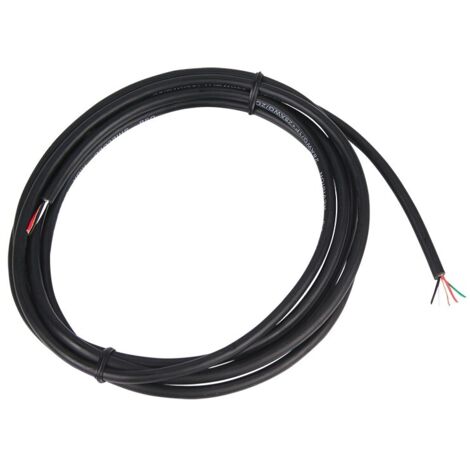 Câble USB 4C + Écran rond noir