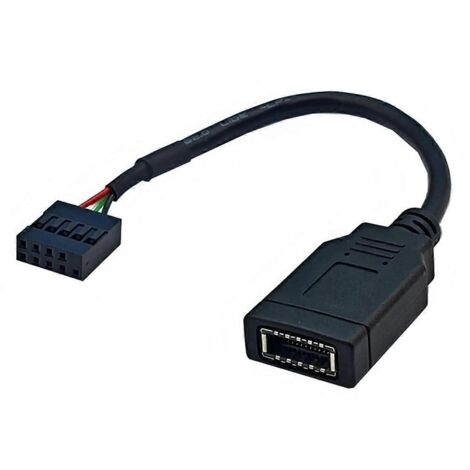 Câble USB 9 broches vers Type-C pour panneau avant