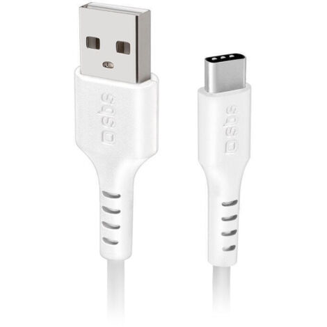 Cable USB A 2.0 a USB C SBS CA19462369 1,5 m Blanco 8018417310447 S5609183 SBS