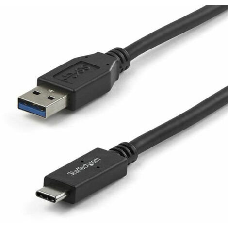 Cable USB A a USB C Startech USB31AC1M Negro