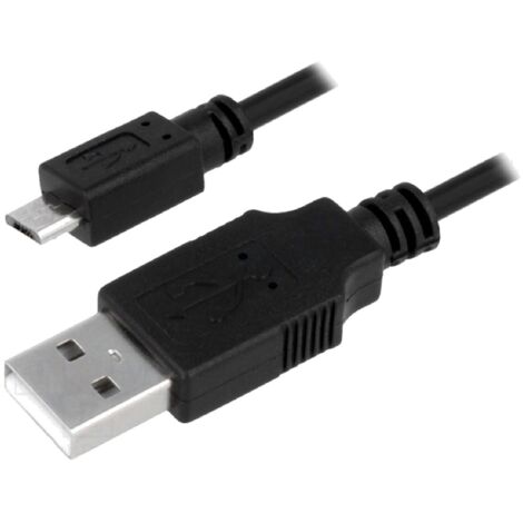 Cable USB A male USB B micro prise male 0.6m - Noir