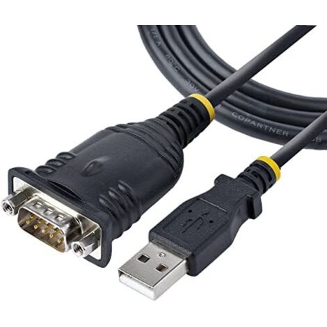 Cable USB a Puerto Serie Startech 1P3FP-USB-SERIAL Negro