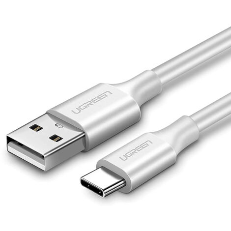 Cable USB-A - USB-C 3A 25 cm - blanco