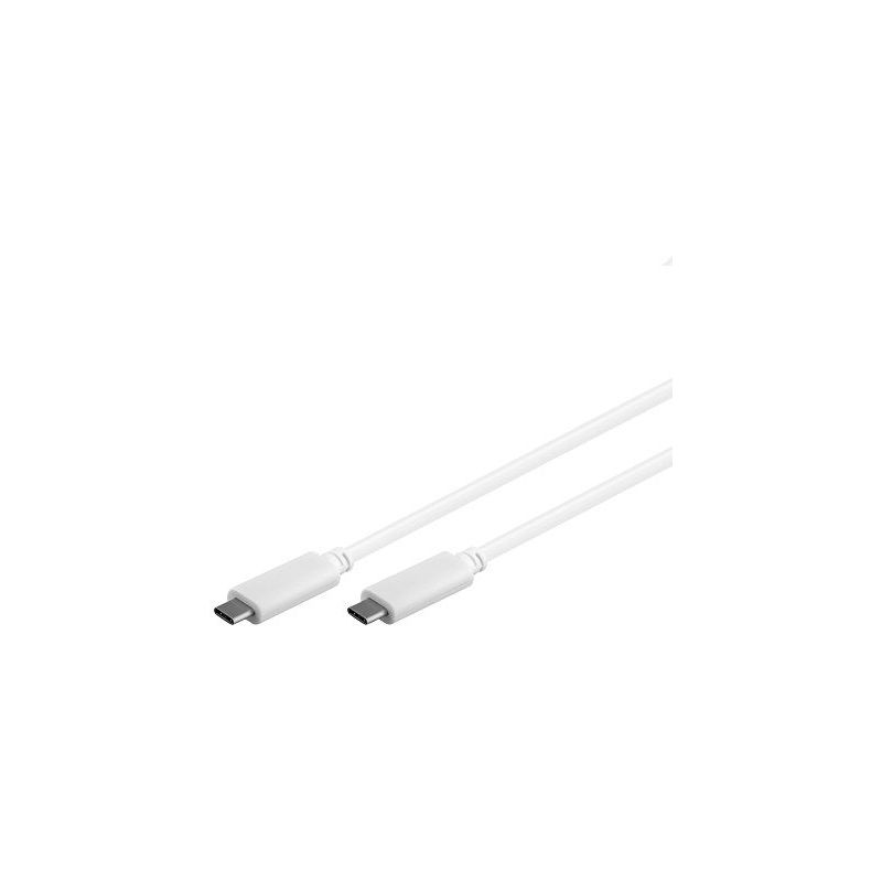 

Cable USB C 3.1 Macho a USB-C 3.1 Macho 1 M Blanco