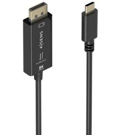 Cable USB-C a DisplayPort Aisens A109-0879 Negro 1,8 m