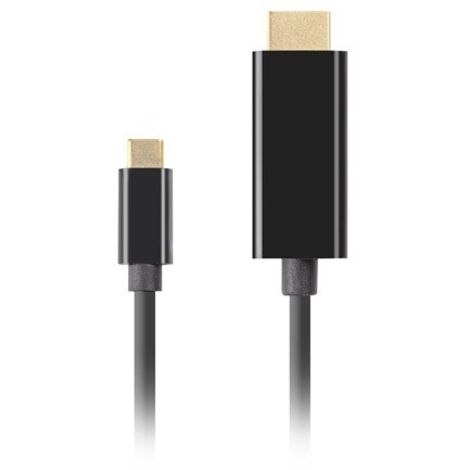 Cable USB-C a HDMI Lanberg CA-CMHD-10CU-0030-BK 3 m Negro