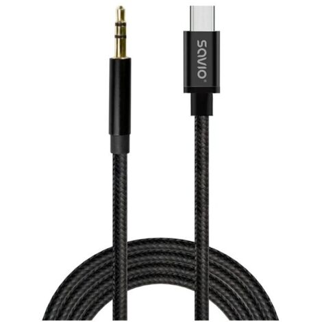 CABLE USB-C A MINI-JACK SAVIO CL-188 2M