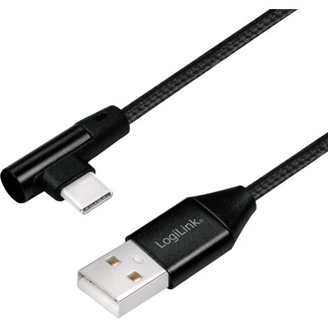 Cable usb c coude usb 20 max 3a 1m