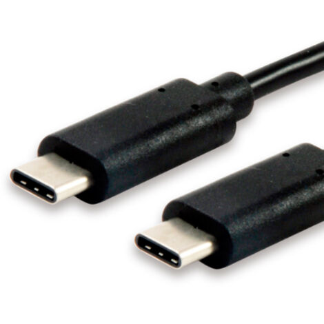 CABLE USB-C MACHO - USB-C MACHO 1 METRO EQUIP 12888307 para carga (3A) o datos 480mb/s