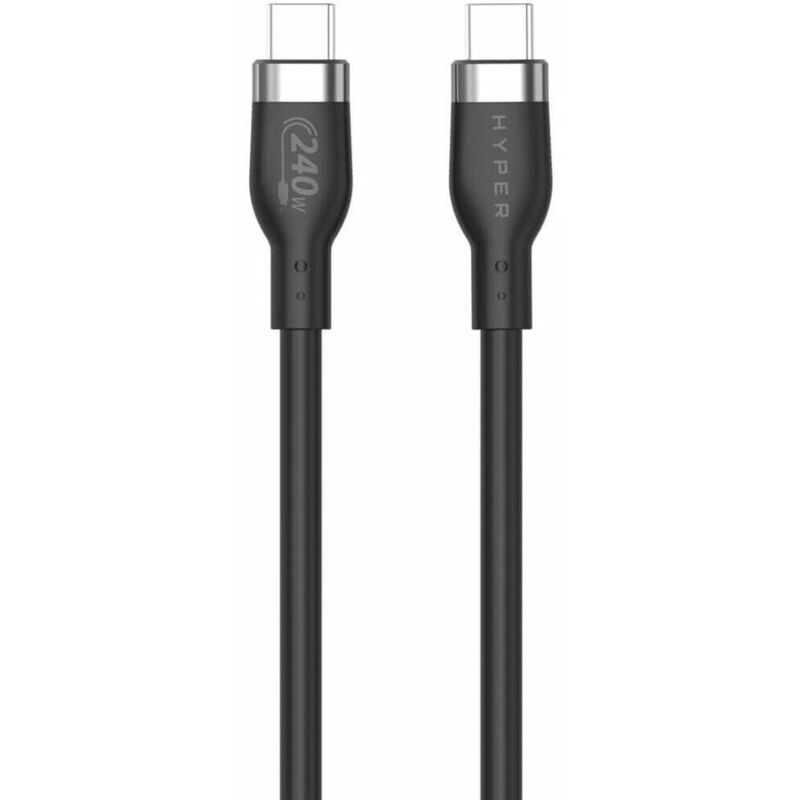 Câble USB-C noir USB-C mâle 24 broches 2 m USB-C mâle 24 broches